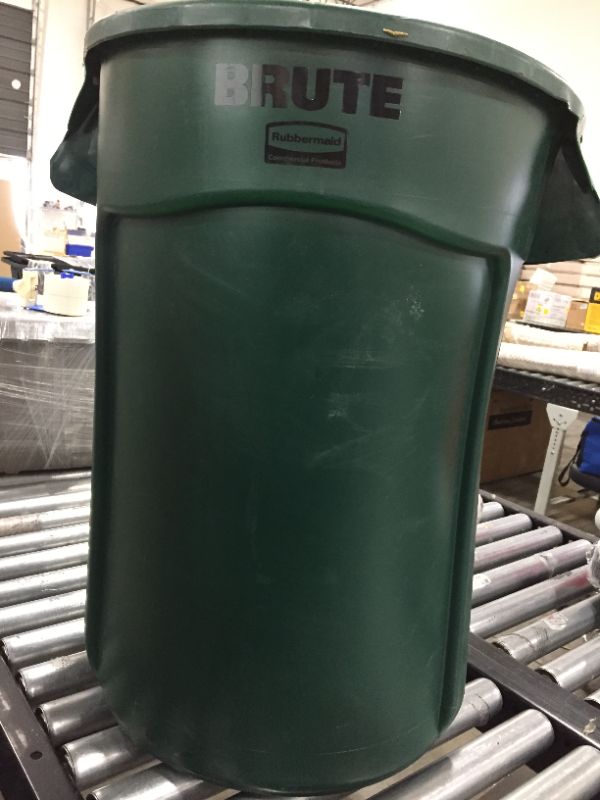 Photo 2 of 32-Gallon Round Brute Container (Dark Green)
