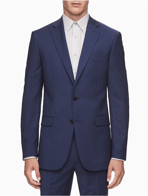 Photo 1 of Calvin Klein Men's Infinite Stretch Solid Slim-Fit Suit Jacket
44r