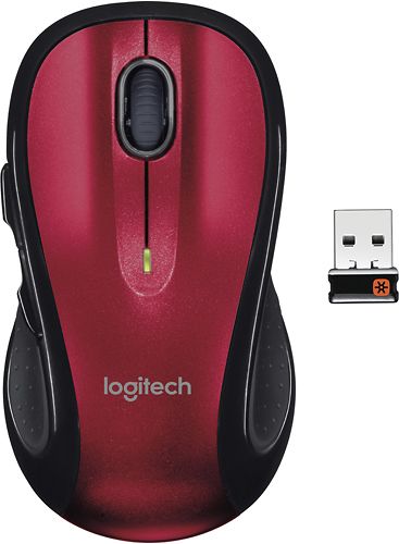 Photo 1 of Logitech M510 Wireless Laser Mouse, Red/Black, 910-004554
