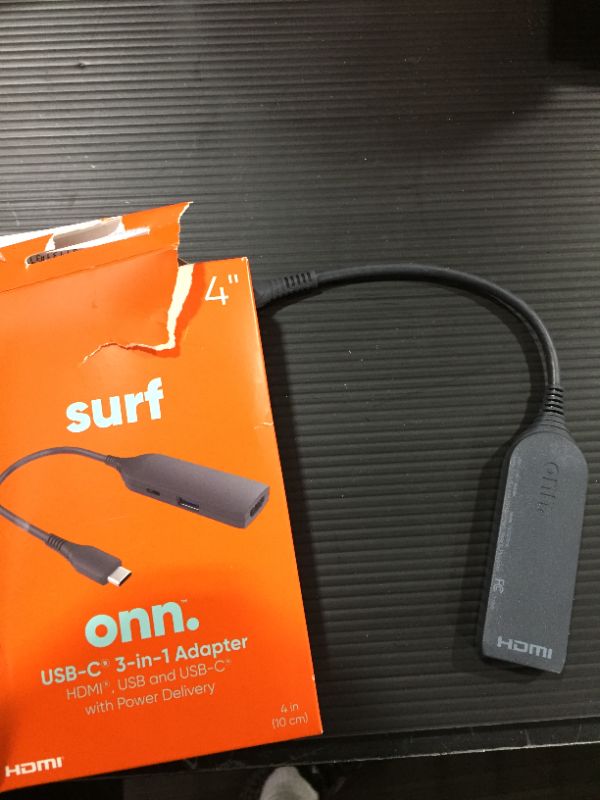 Photo 2 of 3-in-1 USB C Adapter with 100W Type C Power Delivery, USB 3.0 and 4K HDMI Adapter Compatible
