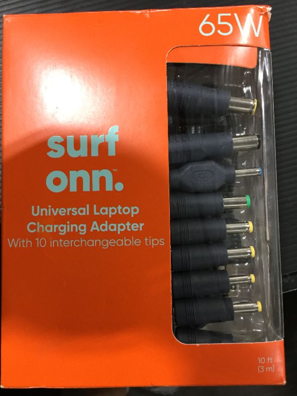 Photo 2 of Onn. 65W Universal Laptop Charger with 10 Interchangable Tips
