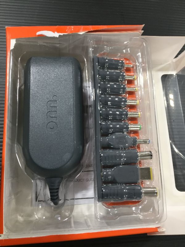 Photo 1 of Onn. 65W Universal Laptop Charger with 10 Interchangable Tips
