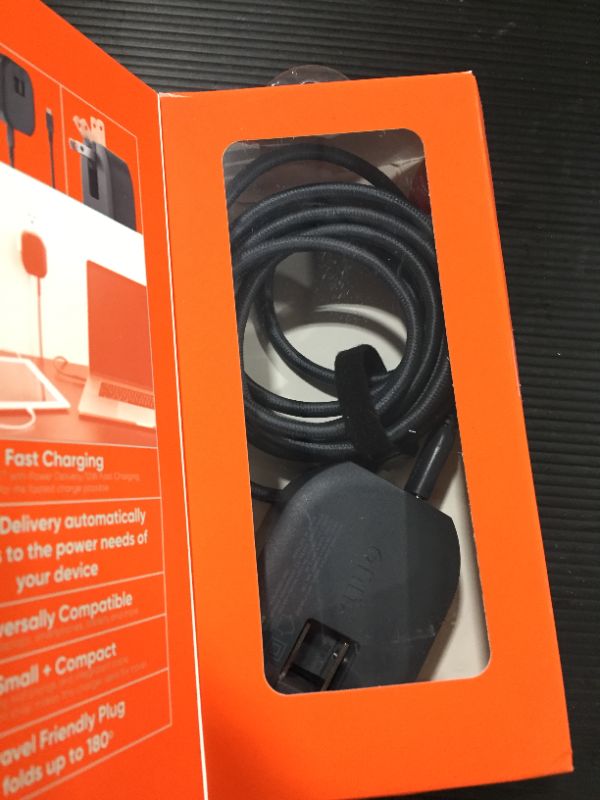 Photo 2 of Onn. Dual-Port Laptop Charger USB/USB-C with Power Delivery
