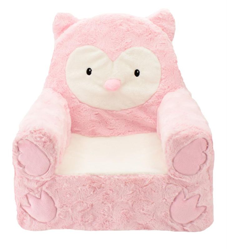 Photo 1 of Animal Adventure Sweet Seats Owl Plush Chair - Pink
