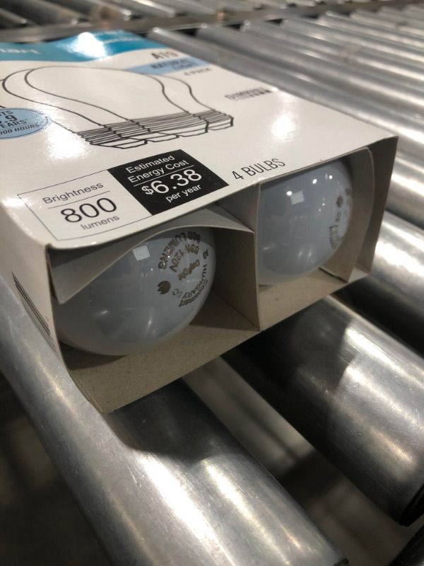 Photo 1 of 53-Watt A19 Halogen Light Bulb (4-Pack)
