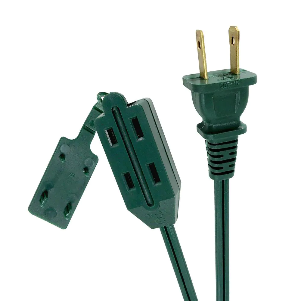 Photo 1 of (3 pack) 6 ft. 16/2-Gauge Green Cube Tap Extension Cord
