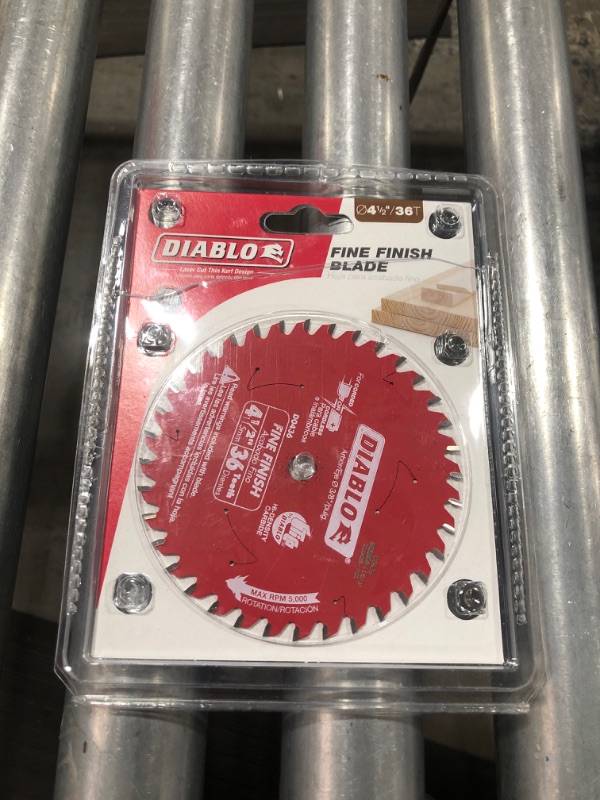 Photo 2 of 4-1/2 in. x 36-Tooth Fine Finish Circular Saw Blade
