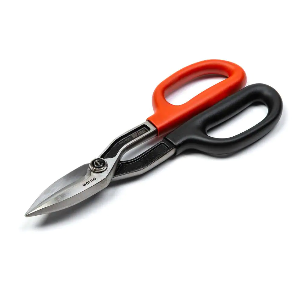 Photo 1 of 10 in. Straight-Cut Drop Forged Tinner Snips
