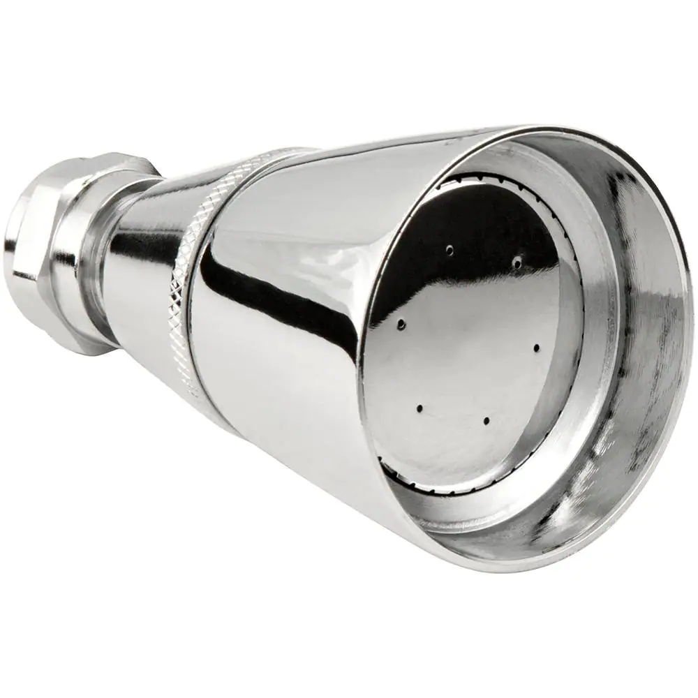 Photo 1 of 2-Spray 2.2 in. Single Wall Mount Fixed Adjustable Shower Head in Chrome
