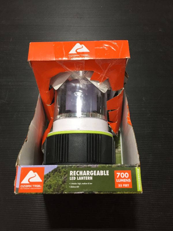 Photo 2 of Ozark Trail 700 Lumens Rechargeable LED Camping Lantern
