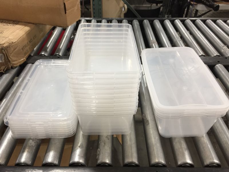 Photo 1 of 13x8 inch Plastic Tubs pack of 10 and a set of 3 thicker plastic tubs 
