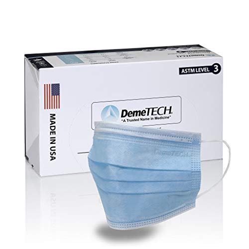 Photo 1 of DemeTECH Disposable Surgical Face Mask, Adult, Blue, 50/Pack (DT-MSK-003)
