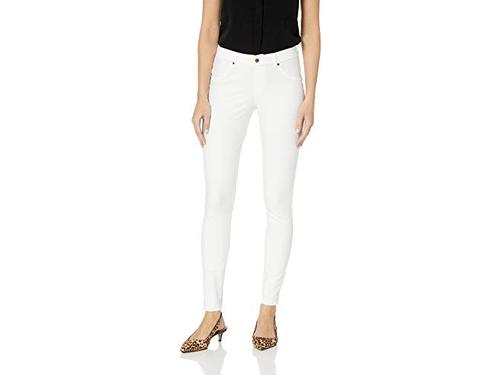 Photo 1 of HUE Women's Essential Denim Leggings, White, Large, White, Size Large
