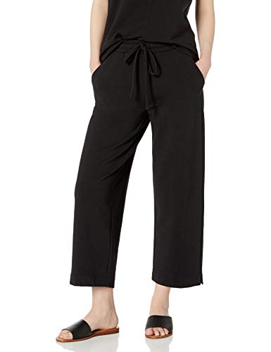 Photo 1 of Amazon Brand - Daily Ritual Women's Oversized Terry Cotton and Modal Wide Leg Pant, Black, Medium
