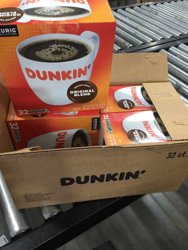 Photo 2 of 4 BOXES - Dunkin' Donuts Original KCups - 0.37 Oz X 32 Pack
