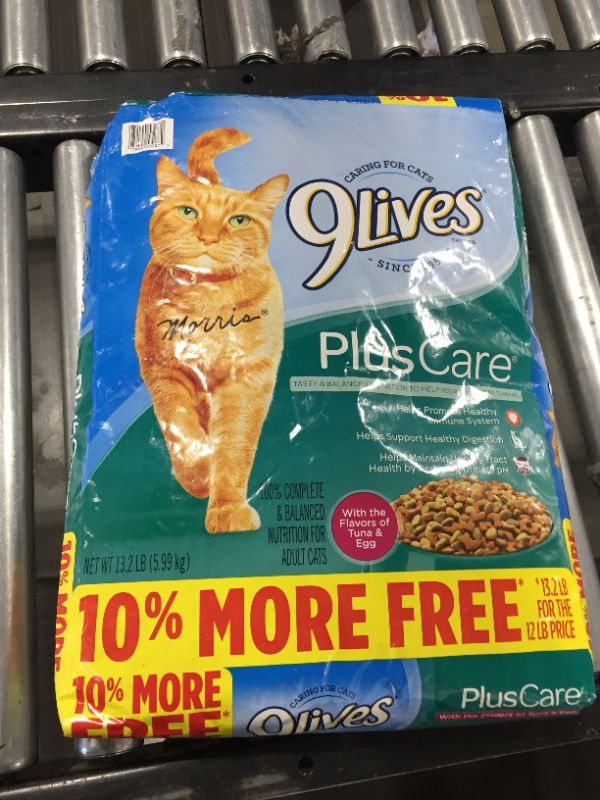 Photo 2 of 9Lives Plus Care Dry Cat Food Bonus Bag, 13.2-Pound
