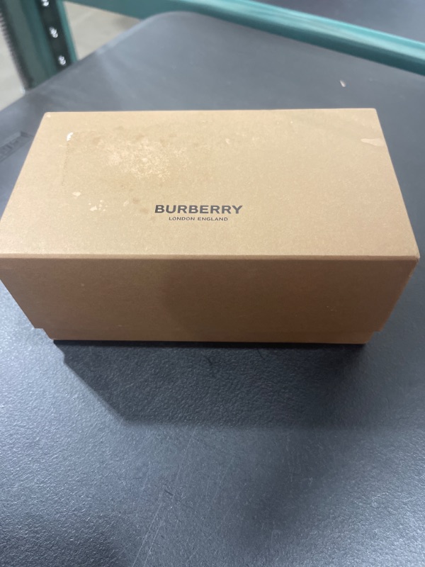 Photo 4 of Burberry BE 4291 3007/H White Plastic Rectangle Sunglasses Silver Burberry Logo Lens