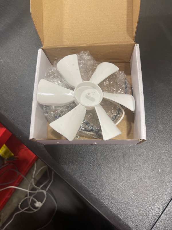 Photo 2 of 6" Replacement White Vent Fan Blade with 12V D-Shaft RV Vent Motor