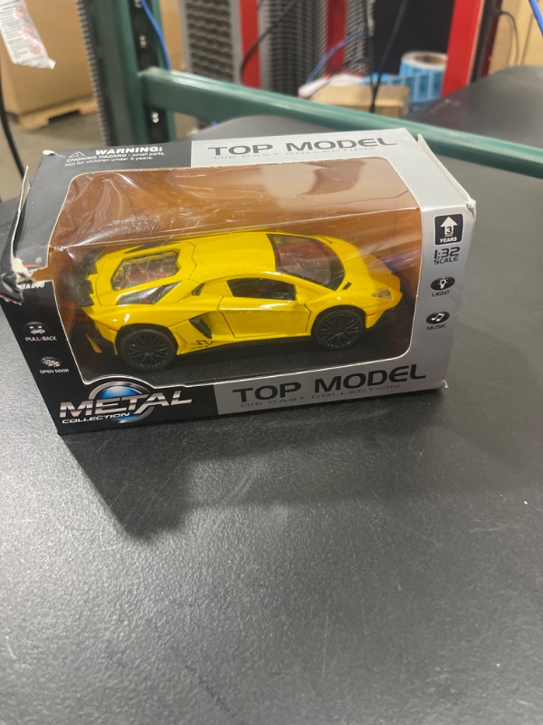 Photo 1 of Alloy Collectible Lamborghini Toy Vehicle Pull Back Die-Cast Car Model with Lights and Sound
