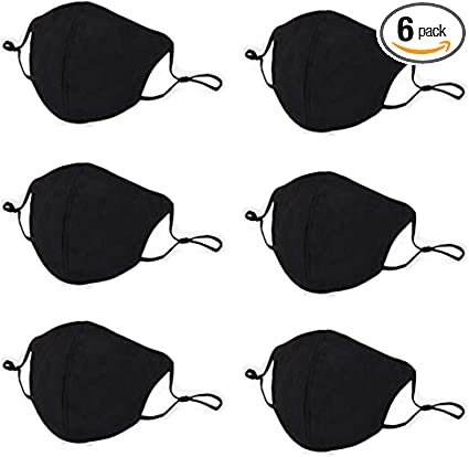 Photo 1 of 6PCS Reusable Cotton 4 Layer Protective Face Protector
