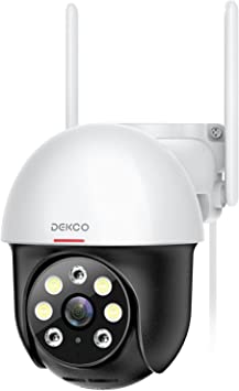 Photo 1 of 2K Security Camera Outdoor, DEKCO WiFi Surveillance & Security Camera Pan & Tilt 360° View, 3MP Home Security Camera with Motion Detection Auto Tracking Smart Alerts, 2-Way Audio, IP66 Weatherproof
