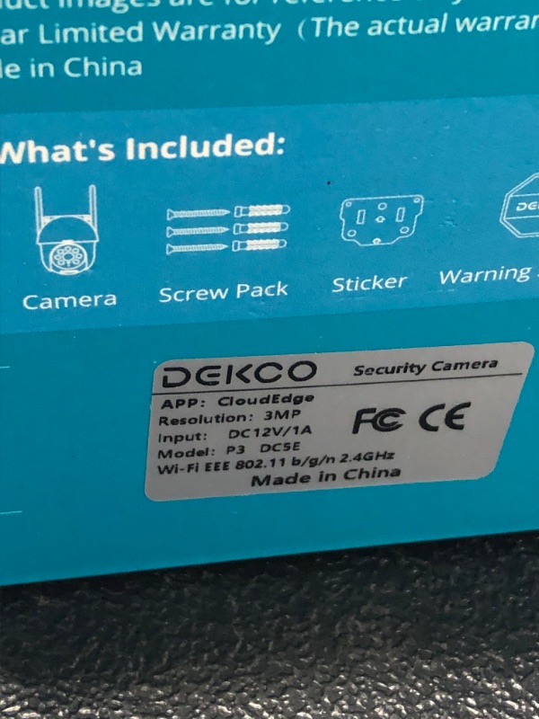 Photo 6 of 2K Security Camera Outdoor, DEKCO WiFi Surveillance & Security Camera Pan & Tilt 360° View, 3MP Home Security Camera with Motion Detection Auto Tracking Smart Alerts, 2-Way Audio, IP66 Weatherproof
