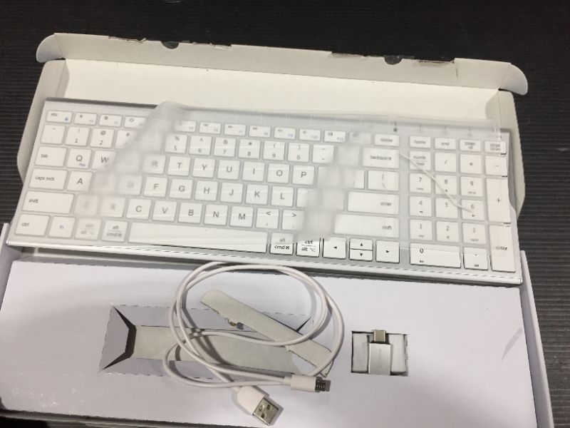 Photo 2 of Wireless Keyboard - iClever GKA22S Rechargeable Keyboard with Number Pad