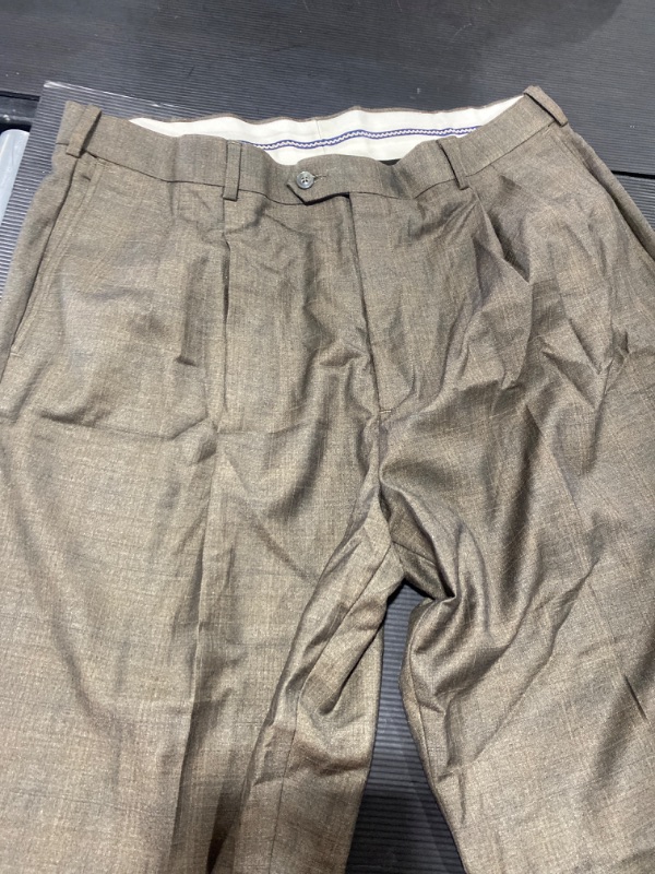 Photo 2 of Haggar Men's Premium Comfort Classic Fit Flat Front Expandable Waist Pant
