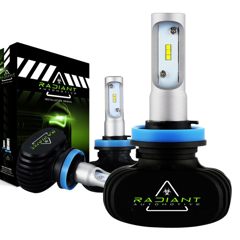 Photo 1 of Radiant Ultra Bright LED Kit Headlight Bulbs for H11/H8/H9 9000LM Cool White