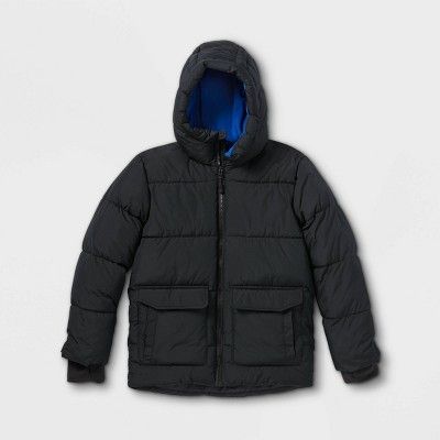 Photo 1 of Boys' Short Puffer Jacket - All in Motion™ Black S