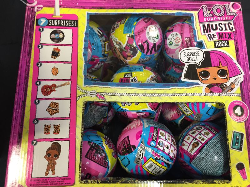 Photo 4 of BOX OF 18 LOL Surprise Remix Rock Dolls Lil Sisters with 7 Surprises Including Instrument - Collectible Doll Toy, Gift for Kids, Toys for Girls and Boys Ages 4 5 6 7+ Years Old, Multi color
