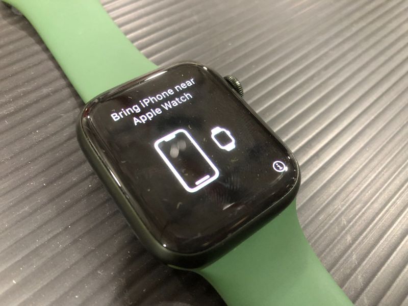 Photo 2 of Apple Watch Series 7 [GPS 45mm] Smart Watch w/ Green Aluminum Case with Clover Sport Band. Fitness Tracker, Blood Oxygen & ECG Apps, Always-On Retina Display, Water Resistant
