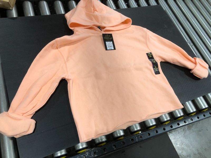 Photo 1 of ART CLASS WOMENS CROP TOP HOODIE, PEACH SORBET, SIZE XL in kids (14-16)