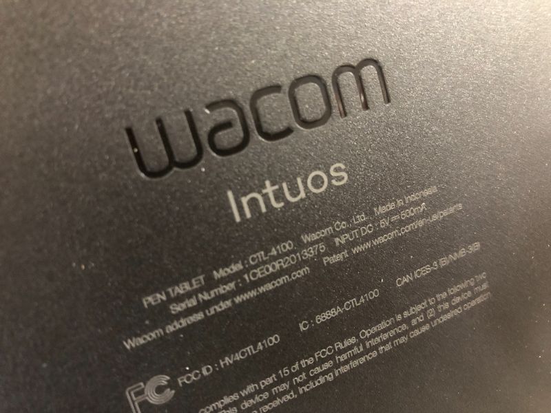 Photo 4 of Wacom Intuos Graphics Drawing Tablet for Mac, PC, Chromebook & Android (small) with Software Included - Black (CTL4100)
