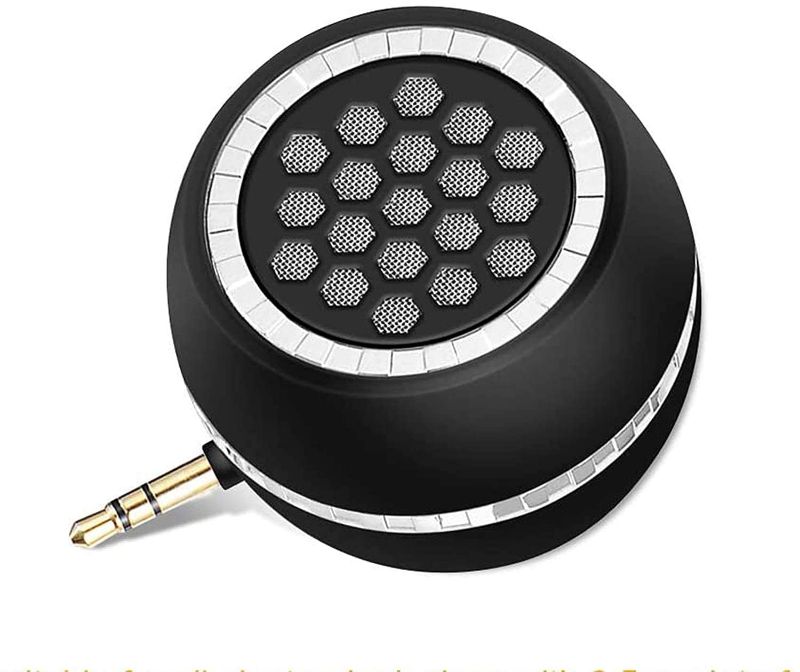 Photo 1 of Mini Portable Speaker Compatible for iPhone/Android Phones/iPad Tablet/Computer/iPod, Yuiphint 3W Mobile Phone Speaker Line-in Speaker with Clear Bass 3.5mm Aux Audio Interface
