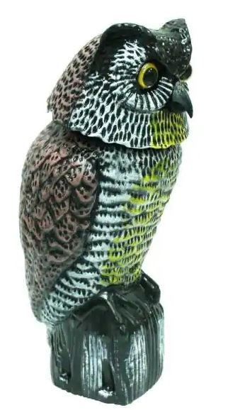 Photo 1 of 14 in. H Defense Garden Owl