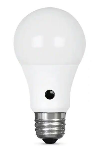 Photo 1 of 60W Equivalent Soft White (2700K) A19 IntelliBulb Dusk to Dawn CEC Title 20 Compliant 90+ CRI LED Light Bulb
