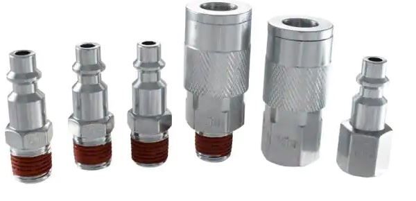 Photo 1 of 1/4 in. I/M Coupler Plug with Increased Air Flow (6-Piece)
