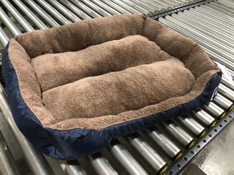 Photo 1 of 30 X 21 INCHES BLUE/BROWN PET BED