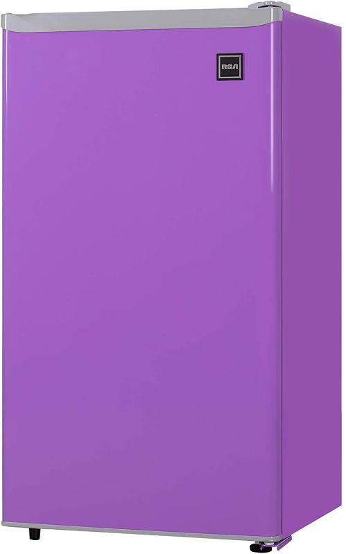 Photo 1 of RCA RFR321-PURPLE 3.2 Cu Ft Compact Fridge, Mini Refrigerator, Purple
