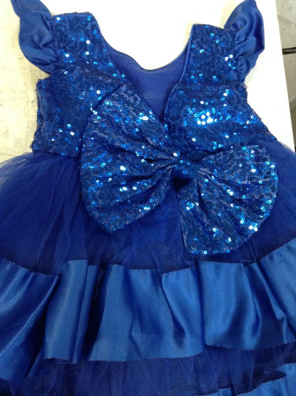 Photo 3 of (SIZE 9M-6T) Toddler Girls Tulle Flower Dress Baby Wedding Formal Birthday Party Dress Sequin Ball Gown Pageant Tutu **MISSING HEADBAND