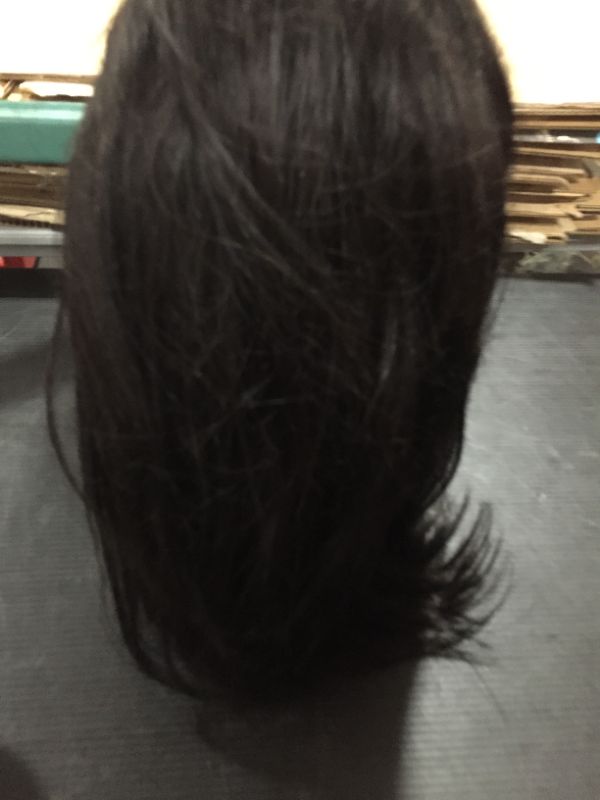 Photo 1 of 12 Inch Short Bob Wig Human Hair 4x4 Glueless Straight Bob Lace Front Wigs Human Hair 180 Density Brazilian Virgin Hair Lace Closure Wigs for Black Women Natural Color
