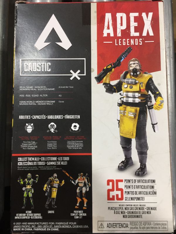 Photo 3 of Apex Legends: 6 in Action Figure - Caustic Wave 4
