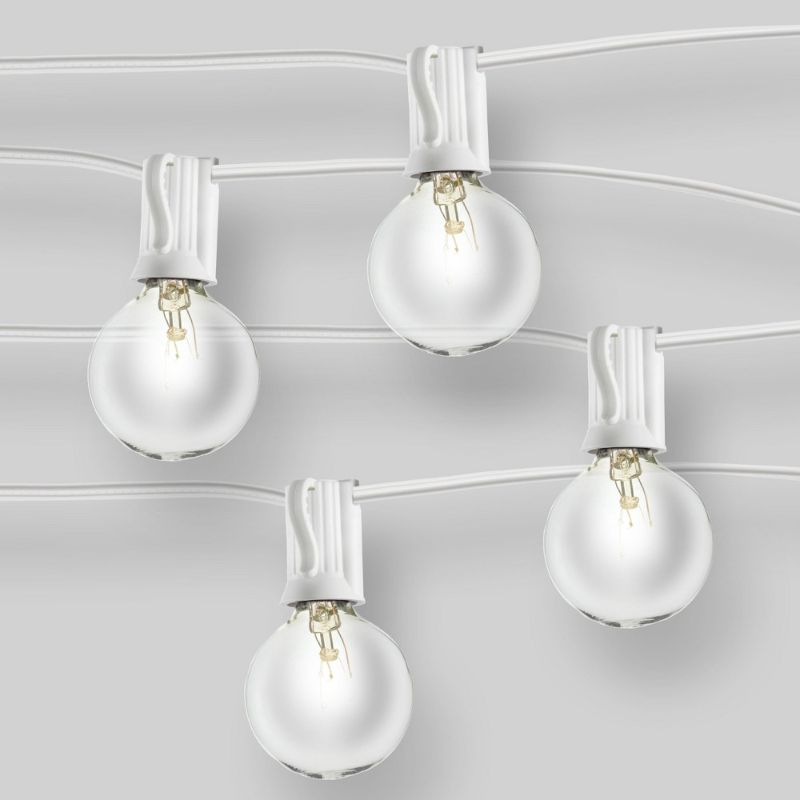 Photo 1 of 3 Pack - Clear Globe Lights White - Room Essentials™ 20 Light.
