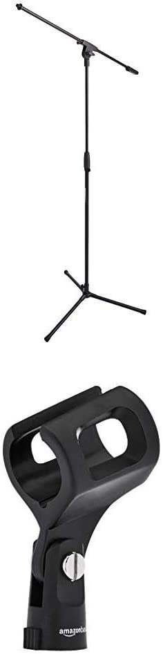 Photo 1 of Amazon Basics Tripod Boom Microphone Stand with Large Barrel Style Microphone Clip
