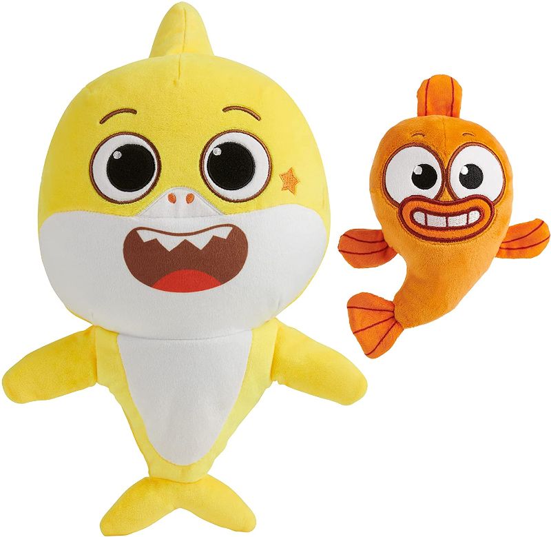 Photo 1 of Baby Shark's Big Show! Sing & Swing Musical Plush Toys – 2-Pack Includes Baby Shark and William Stuffed Animals
