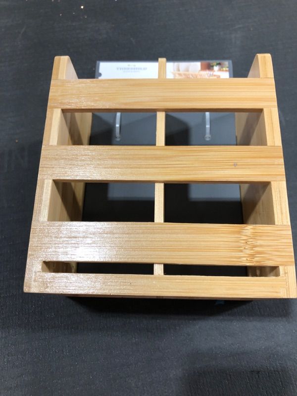 Photo 2 of Bamboo Utensil Holder for Drying Rack - Threshold™
