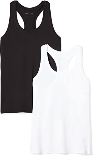 Photo 1 of Amazon Essentials Women's Tech Stretch Relaxed-Fit Racerback Tank Top, Pack of 2
