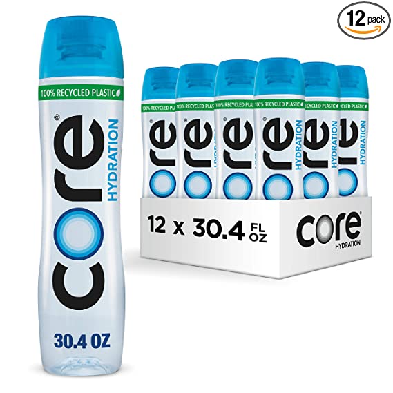 Photo 1 of CORE Hydration, 23.9 Fl Oz (Pack of 24), Nutrient Enhanced Water, Perfect 7.4 Natural pH, Ultra-Purified With Electrolytes and Minerals, Sports Cap For...

