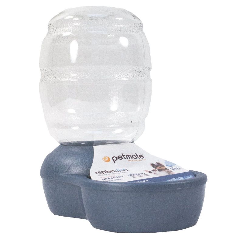 Photo 1 of -Replendish Waterer with Microban- Peacock Blue 1 Gallon
